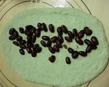 よもぎと手作り甘納豆の食パン作り方3写真