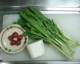 シャキウマ♪大根と水菜の梅サラダ作り方1写真