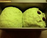 よもぎと手作り甘納豆の食パン作り方8写真