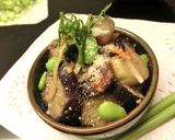 茄子の胡麻生姜青じそ風味和え作り方8写真
