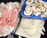 ポークチョップ～ゴート白ワインソース作り方1写真
