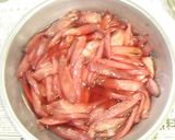 加賀野菜、赤ズイキのシャキシャキ生春巻き作り方3写真