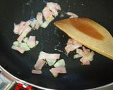 アスパラとベーコンの豆腐カルボナーラ風作り方3写真