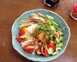 スダチおろしうどんに夏野菜載せて作り方4写真