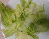 豚ばら肉にんにく炒め・レタス添え作り方4写真