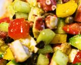タコと夏野菜のバジルサラダ作り方8写真