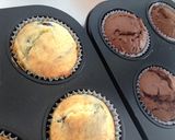 二種類一度に焼くマフィン チョコ&ベリー作り方7写真