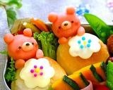 キャラ弁♡ちょこんとﾏｯｼｭくまﾁｬﾝ♡作り方1写真