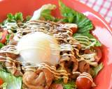 ヨシダグルメソースで照り玉豚マヨサラダ丼作り方4写真
