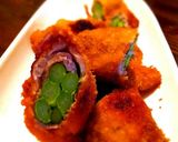 豚もも！大葉！アスパラ！肉巻き揚げ作り方5写真