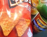 ナチョス～ベイクドビーンズ＆サルサソース作り方1写真