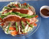 サーモンと食物繊維たっぷり野菜の蒸し焼き作り方5写真