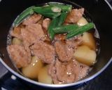 夏なのに、大豆加工品で肉じゃが風煮物作り方3写真