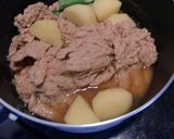 夏なのに、大豆加工品で肉じゃが風煮物作り方4写真