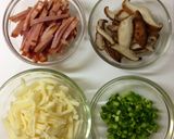 居酒屋ピザ!焼豚×椎茸×薬味ねぎ作り方2写真