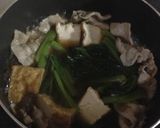 即完成！小松菜と厚揚げ、豚肉のサッパリ煮作り方7写真