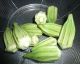 星型オクラの焼いたん　京都カフェ作り方1写真