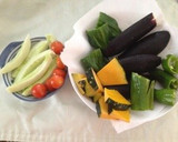 麺つゆで簡単！夏野菜の揚げ浸し作り方1写真