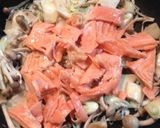 鮭ときのこのガーリックバター醤油パスタ作り方7写真
