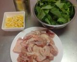 モロヘイヤ入り鶏肉のトマト煮作り方1写真