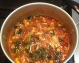 モロヘイヤ入り鶏肉のトマト煮作り方4写真