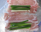 豚薄切りのはさみ揚げ焼き作り方2写真