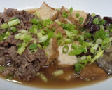 厚揚げとなすと牛肉をめんつゆで！！作り方5写真