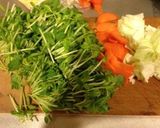 豆苗炒め作り方1写真
