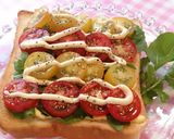 ☆朝食に★トマト＆ルッコラトースト☆作り方9写真