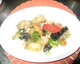夏野菜とチキンのオリーブ炒め作り方8写真