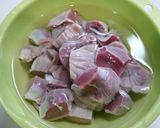 SDGs！砂肝の味噌煮込み作り方1写真