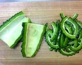 お味噌で夏野菜のゴーヤチャンプル作り方1写真