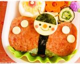 ＊キャラ弁＊　スパムDEちょうちょさん作り方5写真