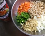 鯖缶そぼろ根菜入り作り方1写真