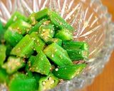 簡単一品☆オクラの胡麻和え作り方5写真
