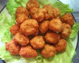 簡単!鶏ひき肉と豆腐カラアゲくんチーズ味作り方7写真