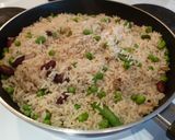 ギリシャ風 鶏のソテーと豆ご飯作り方4写真
