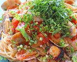 魚介類&トマトの旨味♪海鮮ペスカトーレ♪作り方13写真