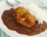 中身はなぁに？お揚げのお楽しみカレー作り方4写真