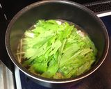 水菜と豚肉のサッと煮作り方4写真