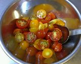 ミニトマトのわさび醤油和え♡作り方3写真