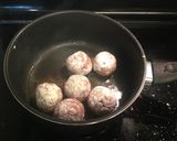 栗の甘露煮と肉団子の煮物作り方2写真