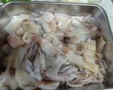 いかとネギのうどん焼き作り方2写真