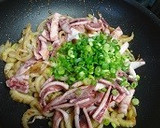 いかとネギのうどん焼き作り方7写真