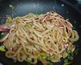 いかとネギのうどん焼き作り方8写真