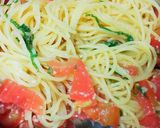 ポン酢で簡単☆トマトと大葉の冷製パスタ作り方6写真