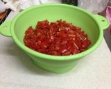 トマトソース+ししとう+ベーコンのパスタ作り方2写真