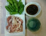 メッチャ簡単♡豚肉＆シシトウの甘辛焼き♪作り方1写真