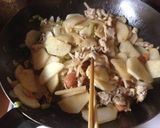 大根と豚肉のサッパリ梅炒め作り方3写真