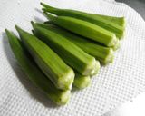 簡単！オクラのつまみ★ゴマ油の香りが美味作り方1写真